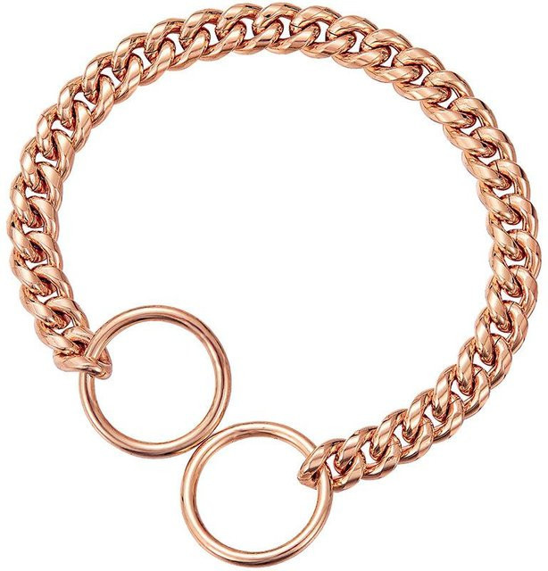Halskette Edelstahl, 10mm, Rose Gold, 65cm, Unisex - Bild 1