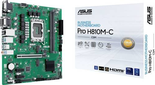 Asus PRO H810M-C-CSM Mainboard mit Sockel LGA 1851, Micro ATX, DDR5 und Ethernet/LAN - Bild 1