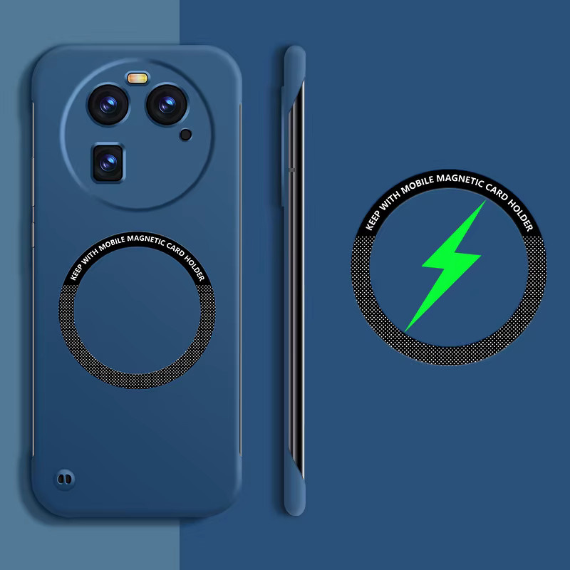 MagSafe kompatible magnetische Handyhülle aus hartem PC für OPPO Reno, Find X und weitere Modelle in Weiß von RUWANHU - Bild 2