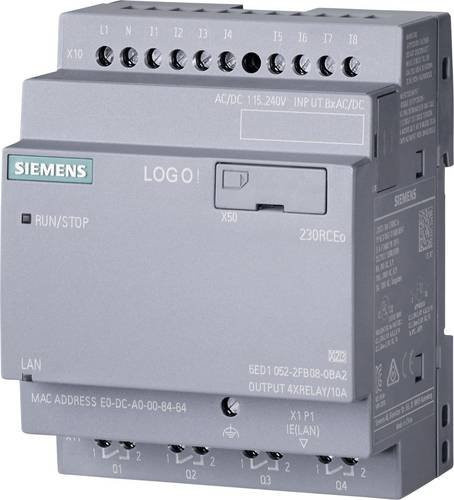 Siemens SPS-Steuerungsmodul 6ED1052-2FB08-0BA2 in Grau mit 115 V/DC, 230 V/DC, 115 V/AC, 230 V/AC - Bild 1