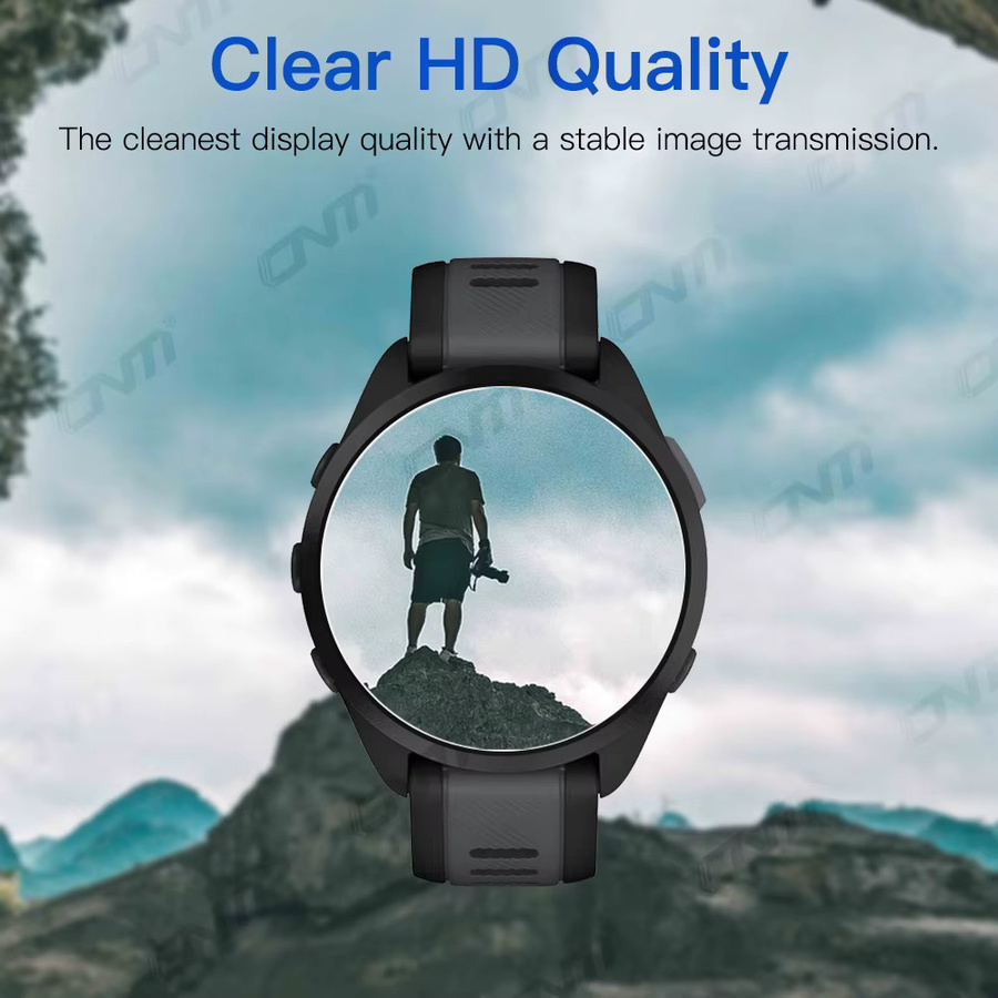 Garmin Forerunner 165 Music Smart Watch Schutzfolie aus 9H Premium gehärtetem Glas, transparent - Bild 5