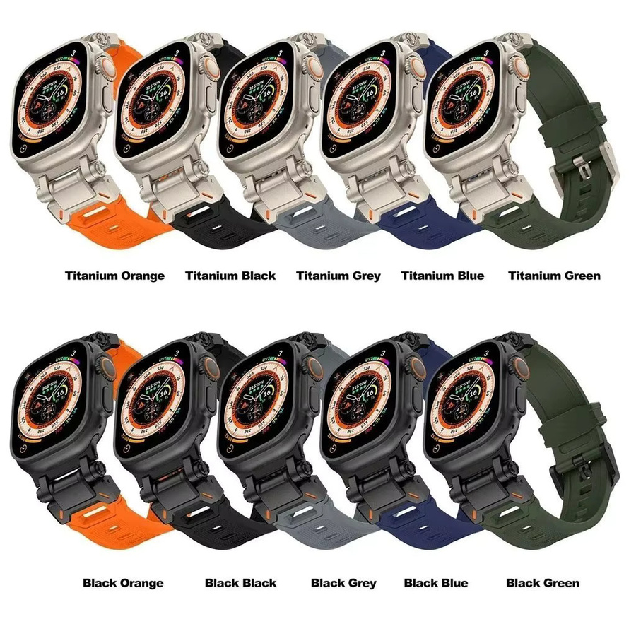 FancyWrist Uhrenarmband Silikon, Titanfarben, Unisex - Bild 6