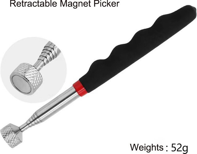 AXE SHAN Einziehbares magnetisches Aufnahmewerkzeug aus Edelstahl für Mechaniker und Industrie - Bild 1