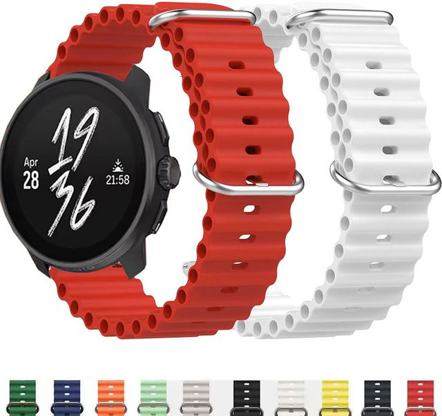 Hiyii Uhrenarmband Silikon, Weiß, Suunto - Bild 1