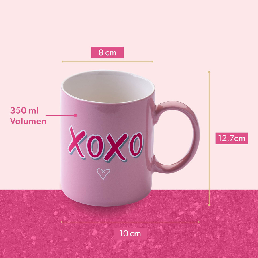 Paris Hilton Tasse XOXO in Pink, 350 ml - Bild 3