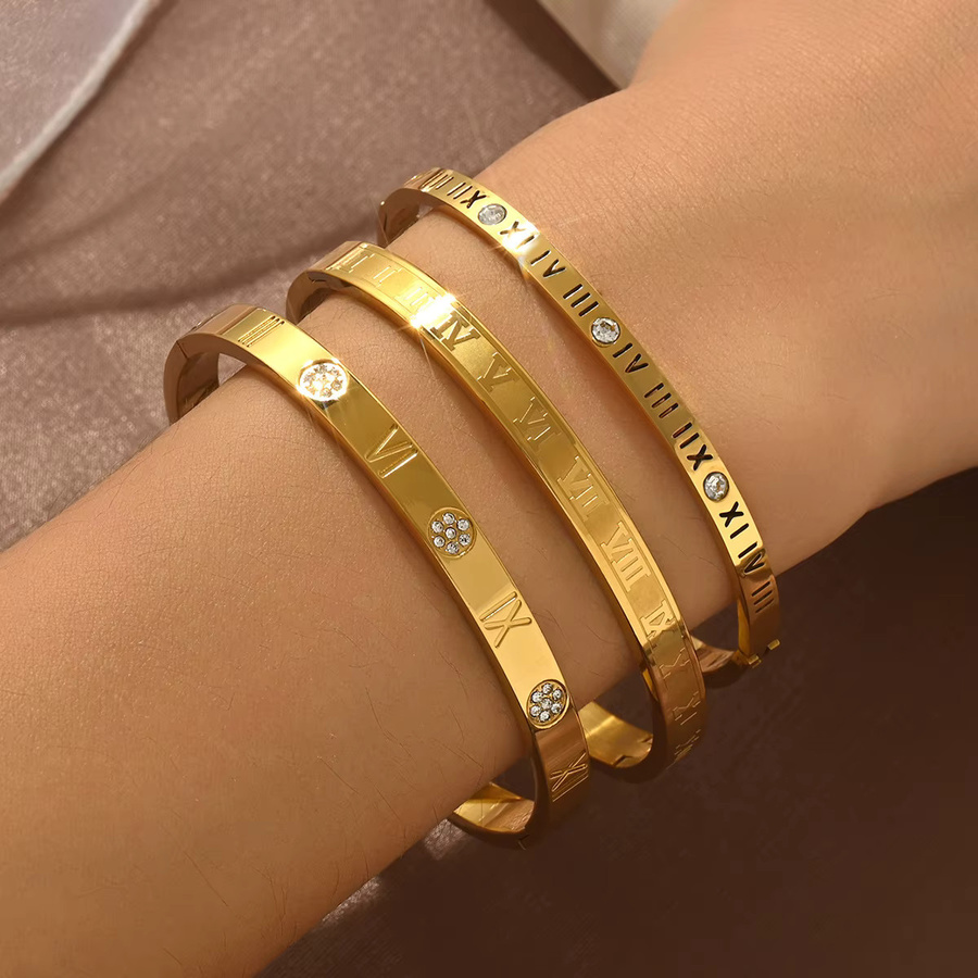 Yupsk Armband-Set Edelstahl, goldfarben, Damen - Bild 2