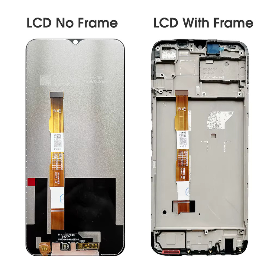 Vivo Y11s LCD Display Touchscreen Digitizer Montage mit Rahmen, 6,51 Zoll, Schwarz - Bild 3