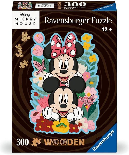 Ravensburger Disney Mickey & Minnie Holzpuzzle, 300 Teile, ab 12 Jahre - Bild 1