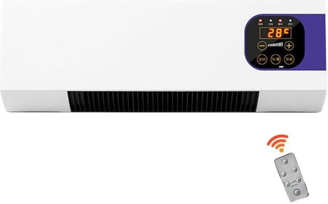 Wit angel Elektrische Wandheizung Konvektor mit Fernbedienung und Thermostat in Schwarz - Bild 1