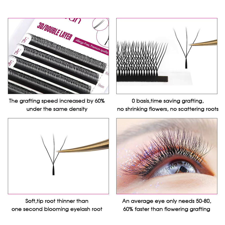 FADVAN W-Form Wimpernverlängerung, Natürliches Volumen, Unisex - Bild 3
