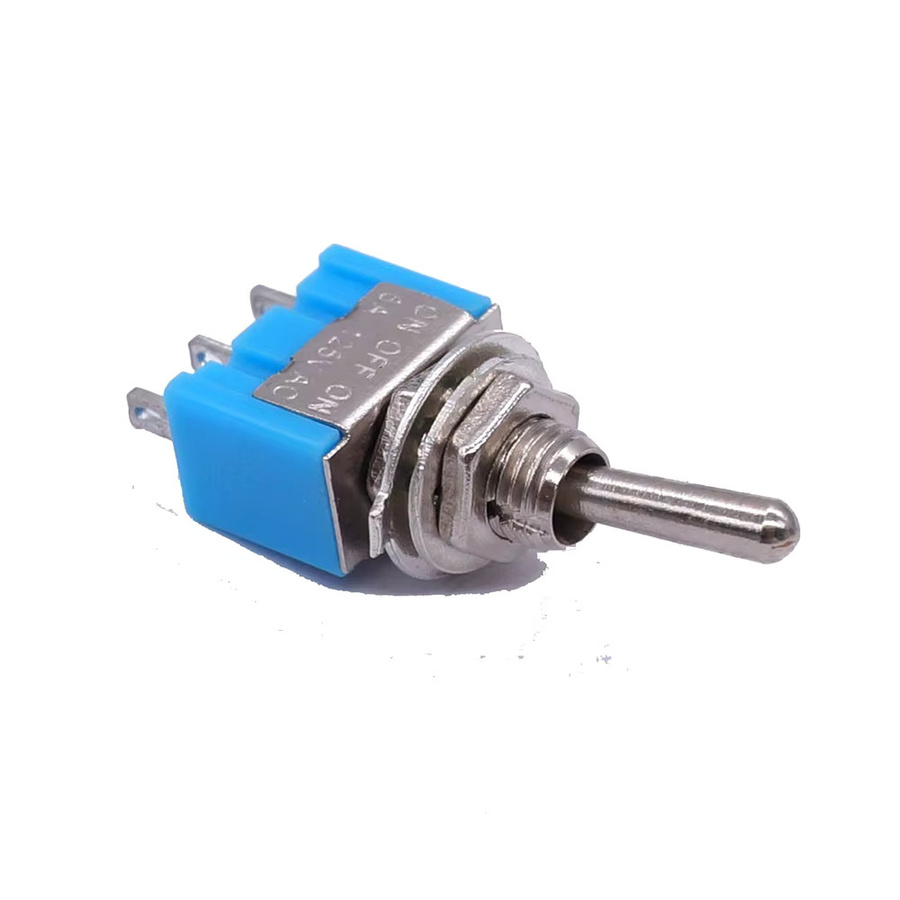 10 Stück DIY Kippschalter MTS-103 3-Pin 3-Position EIN-AUS-EIN Blau - Bild 2