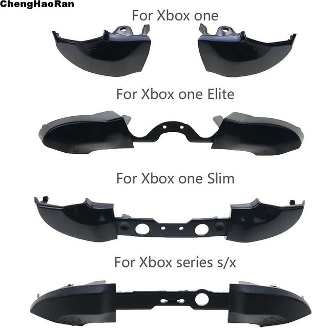 ChengHaoRan Ersatz RB LB Stoßstangen Trigger Tasten in Schwarz für Xbox One S, Xbox Series X, Xbox Series S und Xbox Elite 1 Controller - Bild 1