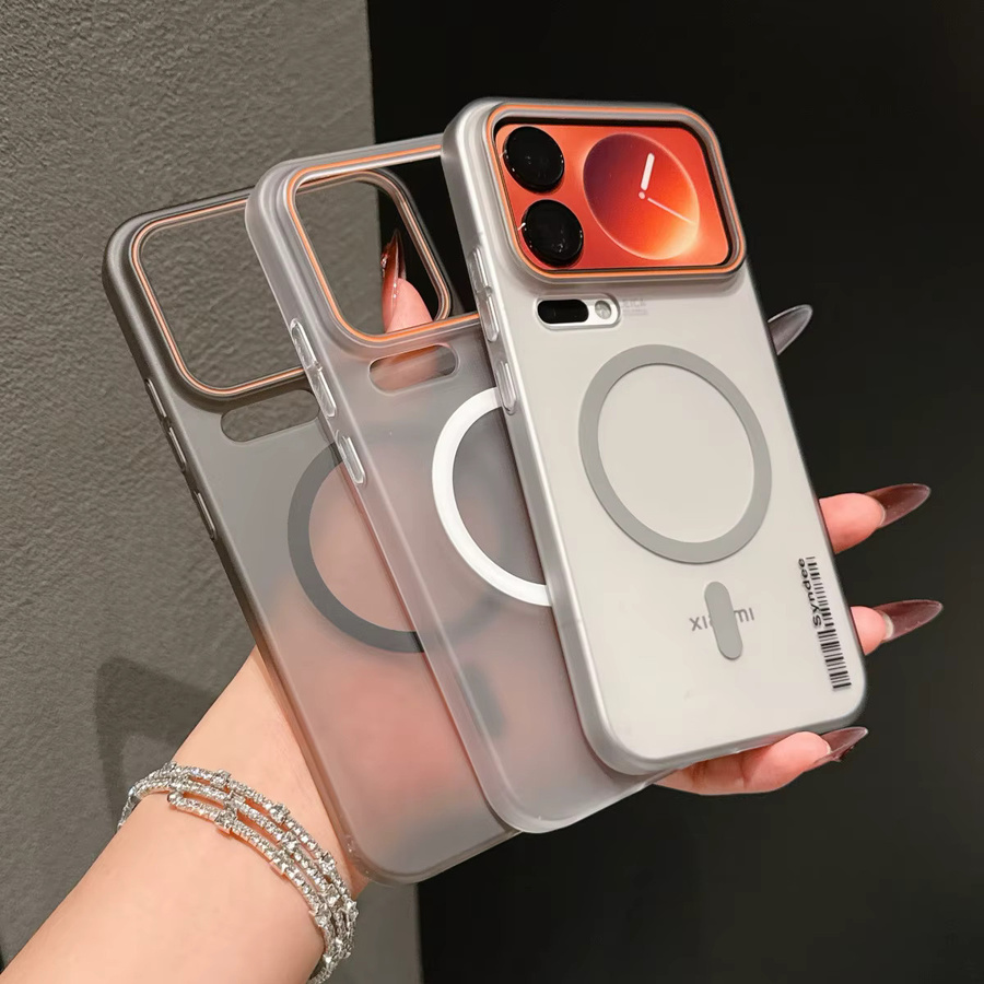 Luxuriöse matte und transluzente Schutzhülle für Xiaomi 15 14 13 Ultra Pro und 15T 14T Serie, ultradünne Android Handyhülle mit kabellosem Laden, transparent oder schwarz - Bild 2