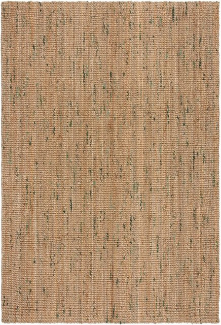 Flair Rugs Kurzflorteppich Jute Boucle in Naturgrün und Beige, B/T: 160 x 230 cm - Bild 1