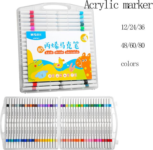 M&G Acryl-Marker Aquarellstifte in Multicolour für Künstler und Studenten - Bild 1