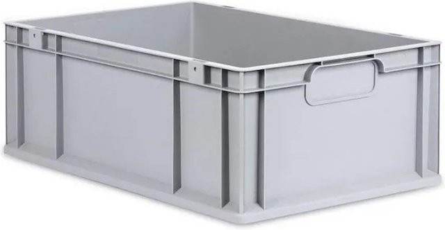 PROREGAL Eurobox Nextgen Economy Transportbox mit Griffen, Grau, H x B x T: 22 x 40 x 60 cm, 44 Liter - Bild 1