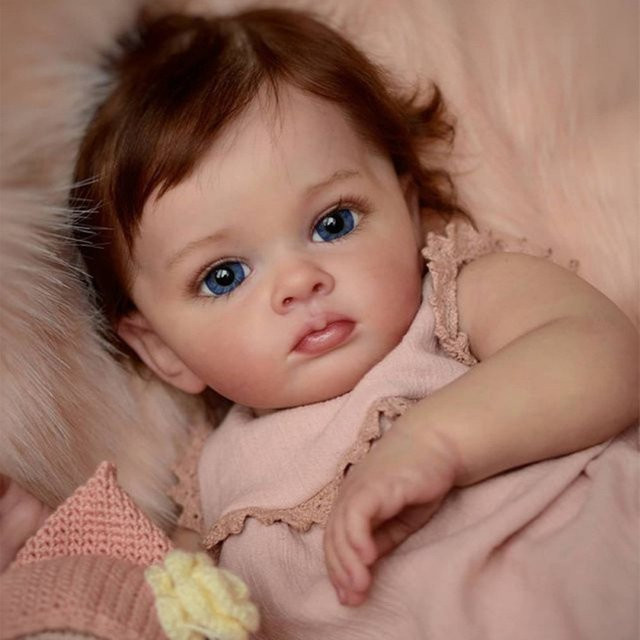 JINGXIN PRINCESS Reborn-Puppe pink tutti aus Stoff - Bild 1