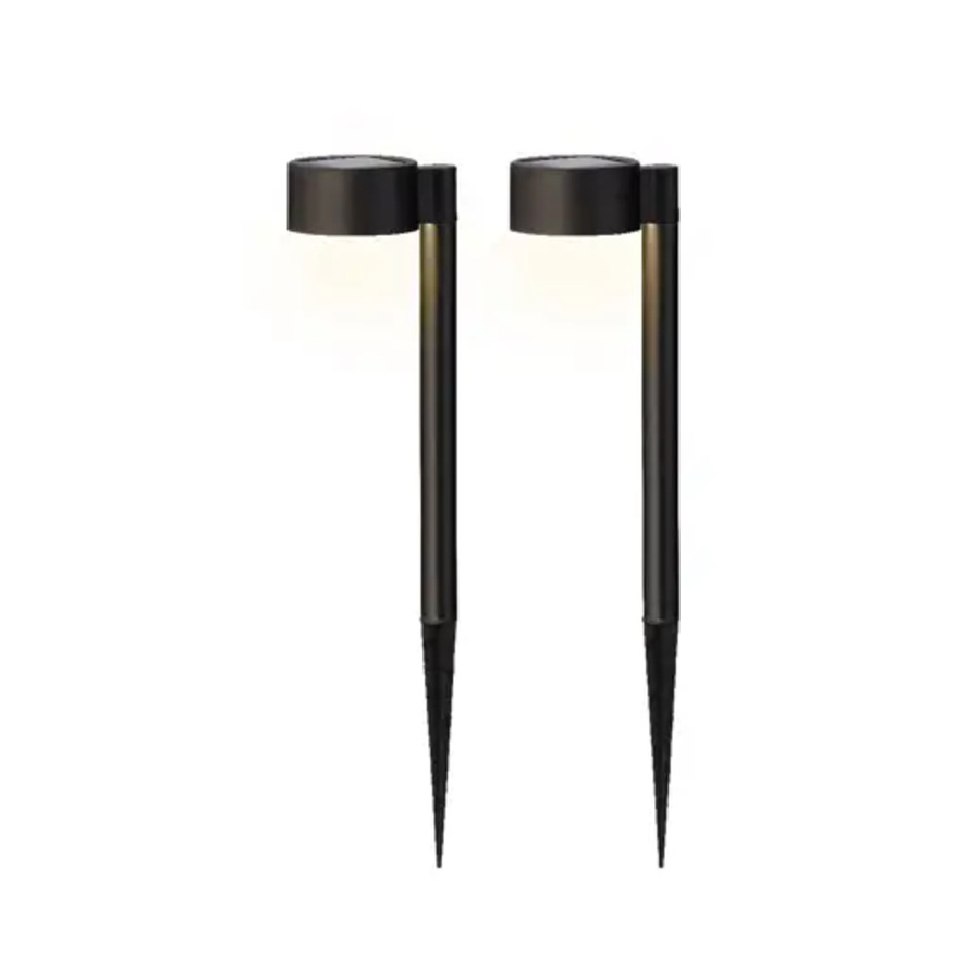 LUMINEO Solarleuchte Gartenstecker LED in Schwarz mit warmweißem Licht - Bild 2