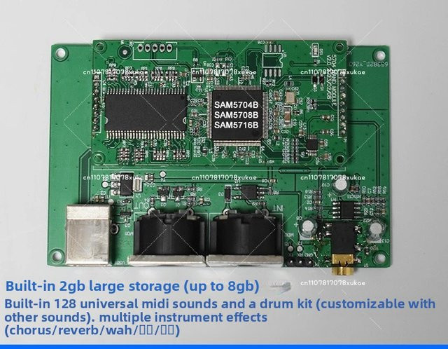 Hardware-Quellenmodul mit 128 Sounds und 61 Drum Set Sounds NAND5704B in Grün - Bild 1