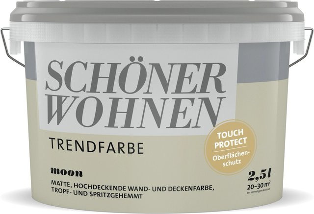 Schöner Wohnen Dispersionsfarbe Moon matt Grau 2,5 l - Bild 1