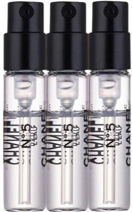 CHANEL N°5 L'Eau Eau de Toilette Probespray, 1,5 ml x 3