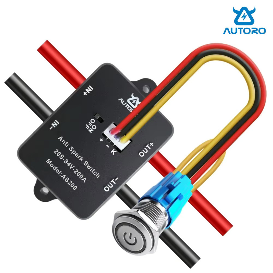Autoro AS200 Anti-Spark-Netzschalter 200A 84V DC für LiPo-Akkus in Schwarz - Bild 3