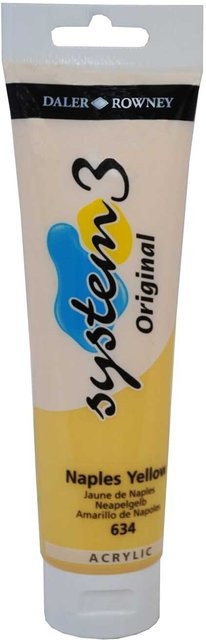 Daler-Rowney System 3 Ölfarbe Naples Yellow 150 ml - Bild 1