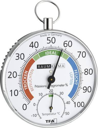 TFA Dostmann Thermo-Hygrometer in Silber und Weiß - Bild 1