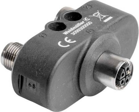 Weidmüller Sensor-Aktor-Adapter M12 in Schwarz mit 4 Polen - Bild 1