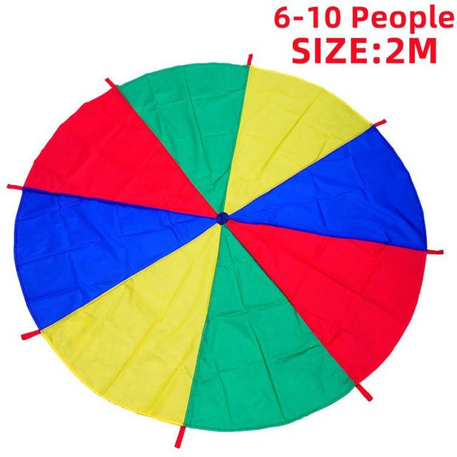 Fashnics Regenbogen-Fallschirm-Schirm Outdoor-Spielzeug - Bild 1