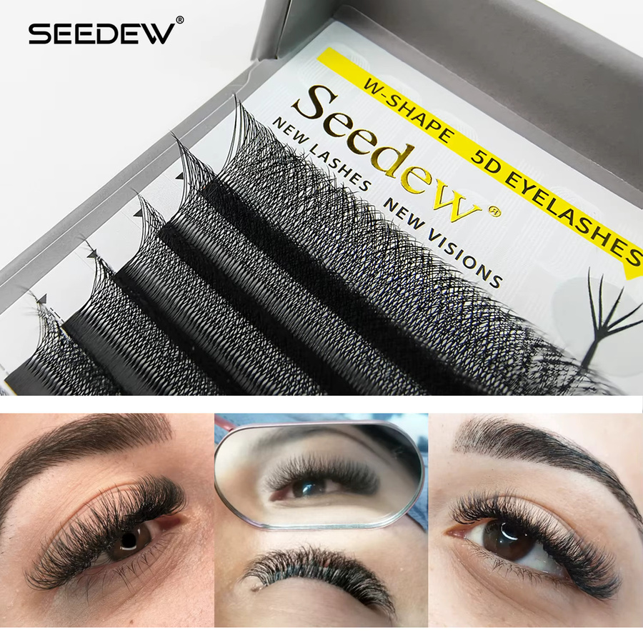 SEEDEW W-Form Wimpernverlängerungen, Black, Natürlich - Bild 2
