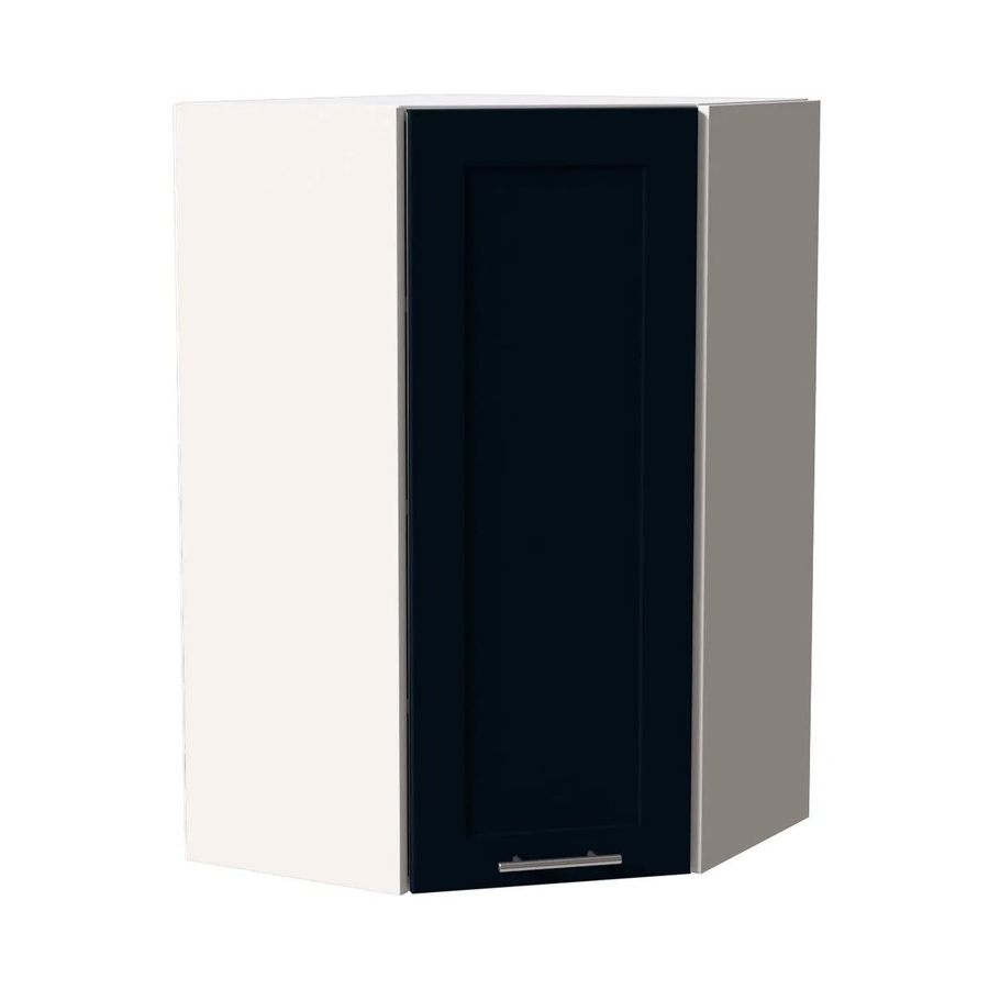 Feldmann-Wohnen Hängeschrank Oslo W4/10/60 in Weiß und Indigo Matt mit Soft-Close-Türen, B/T/H: 60 x 60 x 96 cm - Bild 2