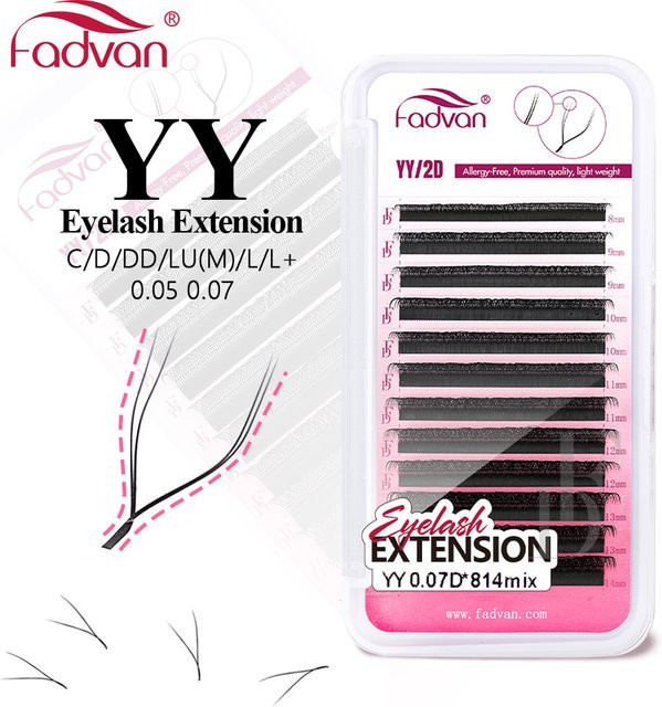 FADVAN Falsche Wimpern, Schwarz, Unisex - Bild 1