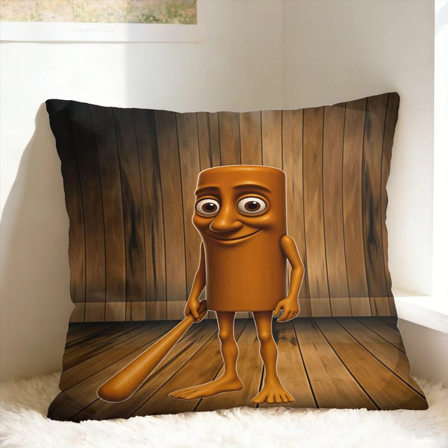 JMG Clothing Kissenbezug Tung Tung Sahur Italienisch Vintage Design, Mehrfarbig, B/B: 40 x 40 cm - Bild 1