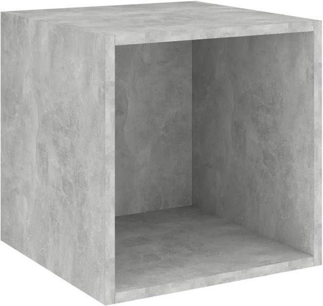 vidaXL Wandschrank aus Holzwerkstoff in Betongrau, B/T/H: 37 x 37 x 37 cm - Bild 1