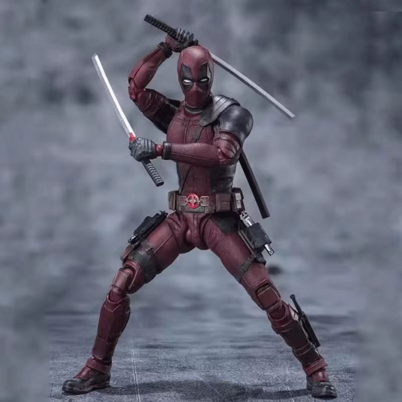 Bandai Deadpool Actionfigur aus PVC in Rot, 16 cm Höhe, Anime Modell für Sammler und Dekoration - Bild 6