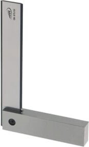 Mahr Anschlagwinkel mit Haarmesskante und starkem sowie schwachem Schenkel DIN 875/00, Farbe: Silber, B/T/H: 30,0 x 20,0 x 20,0 cm - Bild 1