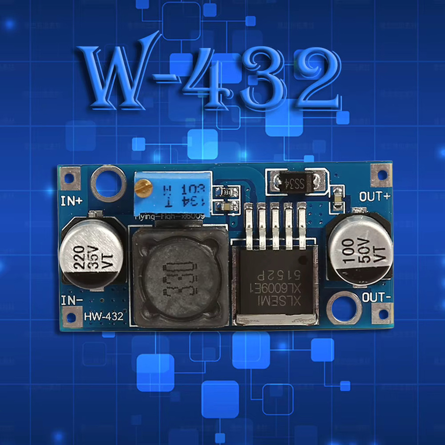 VODOOL HW-432 XL6009 DC-DC Step-Up-Modul blau, Einstellbares Boost-Modul für 5V/6V/9V/12V auf 24V Ausgang - Bild 3