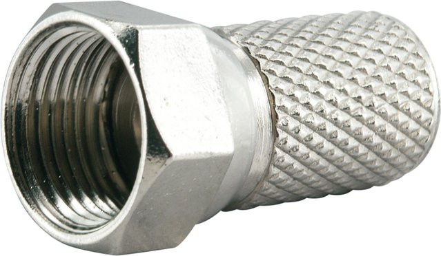 Schwaiger F-Aufdrehstecker FST7004 4er-Set in Silber Ø 7 mm - Bild 1