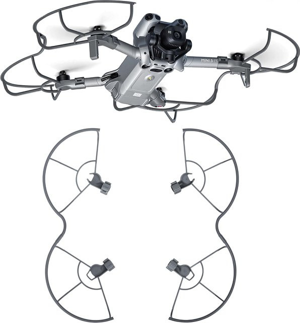 STARTRC Propellerschutz für DJI Mini 5 Pro Drohne in Grau mit Schnellverschluss und abnehmbarem Design - Bild 1