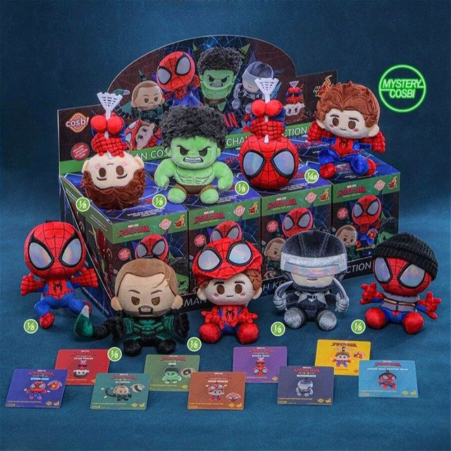 HotToys Marvel Spider-Man COSBI Wackelkopf-Kollektion Blindbox, Mystery Schlüsselanhänger - Bild 1