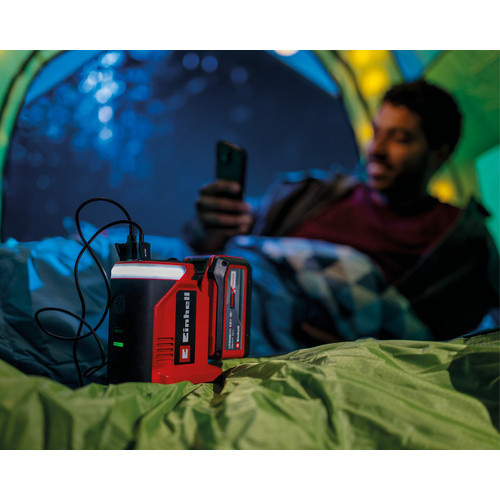 Einhell Akku-Energiestation TE-ES 18/150/1 Li-C-Solo in Rot mit USB-A und USB-C Anschlüssen - Bild 5