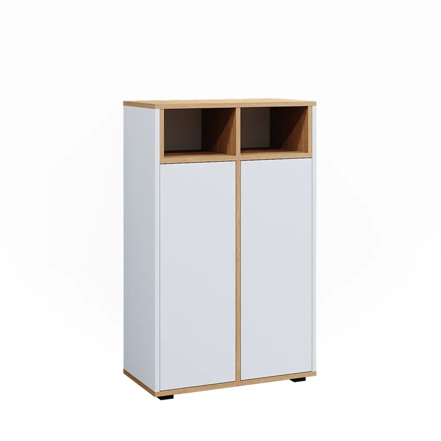 Vicco Midischrank Didi in Weiß und Eiche mit 2 Türen, B: 60 cm, H: 97 cm - Bild 2