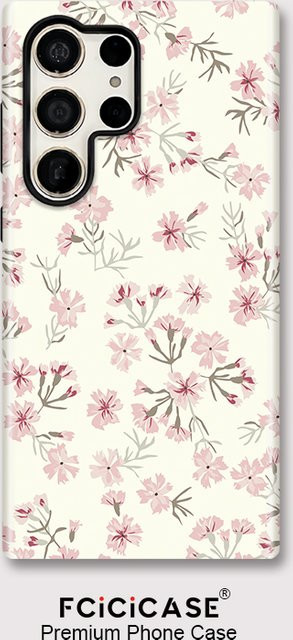 Fcicicase S26 Edge Painting Flower Handyhülle für Samsung Galaxy S26 Ultra und S26 Plus, 2 in 1 Dual Layer Acryl Cover, Multicolour - Bild 1