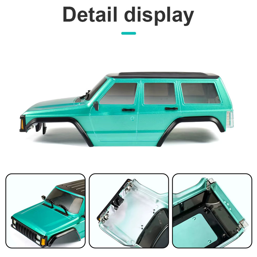 AUSTAR Jeep RC Auto Gehäuse, Modell Auto Gehäuse, 1:18, Weiß, Kunststoff - Bild 3