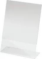 SIGEL Tischaufsteller schräg DIN A5 transparent aus Kunststoff - Bild 1