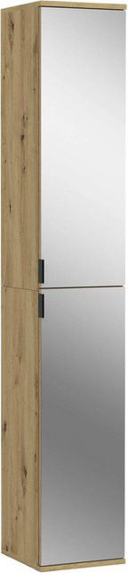 Spiegelschrank xonox.home PROJEKT in Eiche Artisan Nachbildung mit Spiegel, B/H/T: 30 x 193 x 34 cm - Bild 1