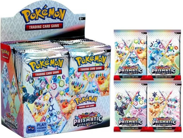 Bandai Pokémon Prismatic Evolutions Lucario, Sammelkarten, Nachfüllpack, 360 Stück, ab 6 Jahren - Bild 1
