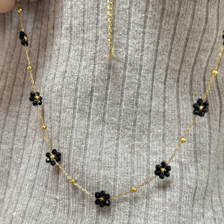 LUXUKISSKIDS Halskette und Armband, Gänseblümchen, Edelstahl, Gold, Kinder - Bild 2