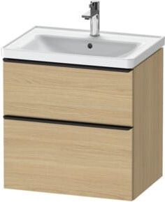 Duravit Waschtischunterschrank D-Neo in Weiß und Beige mit 1 Schublade und 1 Auszug, Breite: 63,4 cm, Tiefe: 45,2 cm - Bild 1